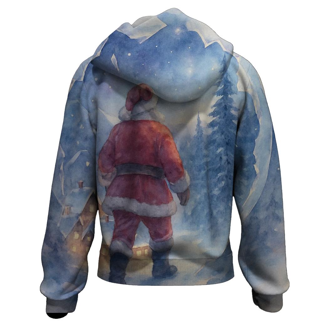 Snow Globe Dimension Santa custom hoodies