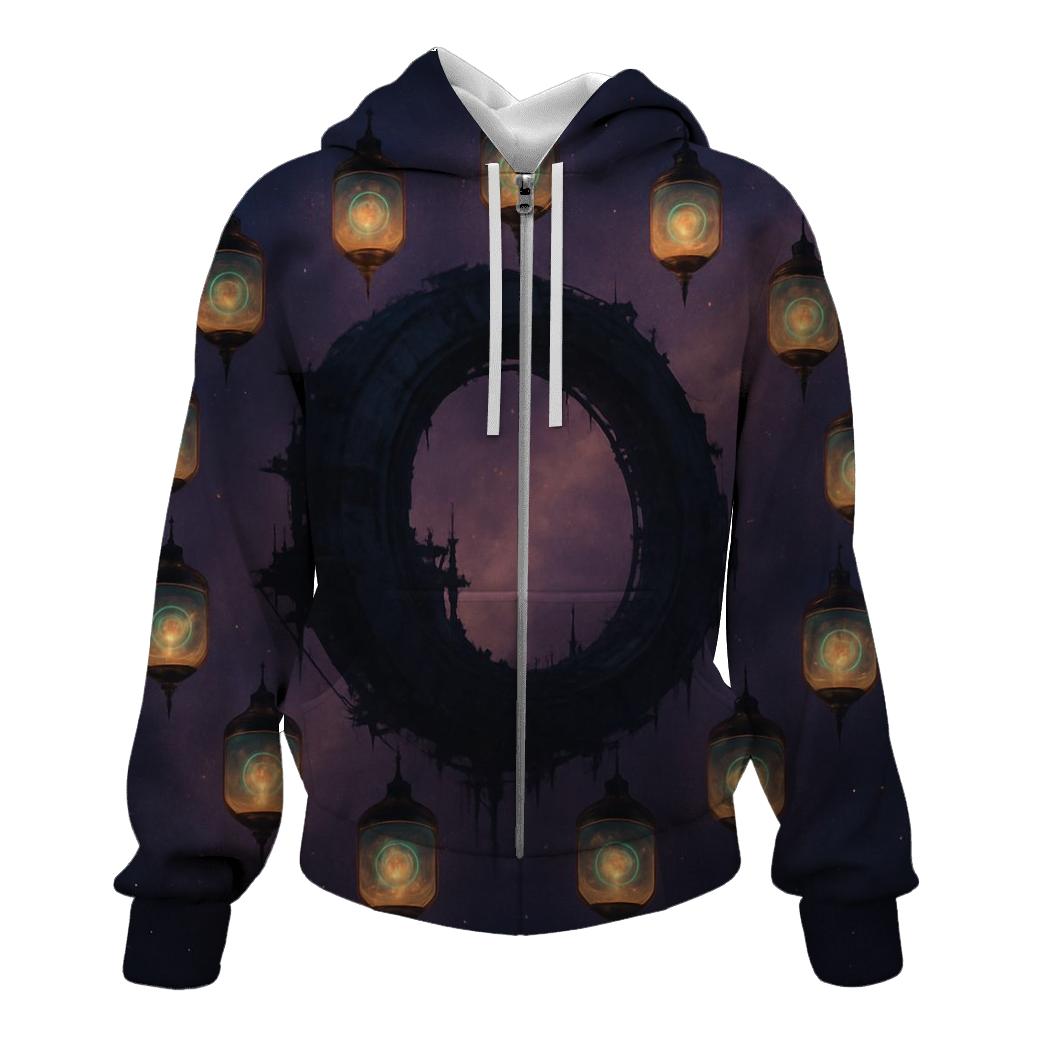 Orbiting Lanterns Of The Lost Station custom hoodies