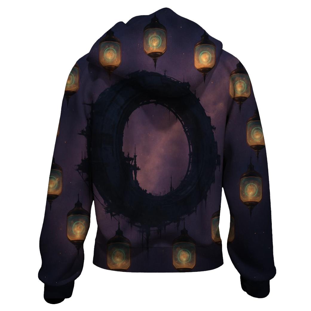 Orbiting Lanterns Of The Lost Station custom hoodies