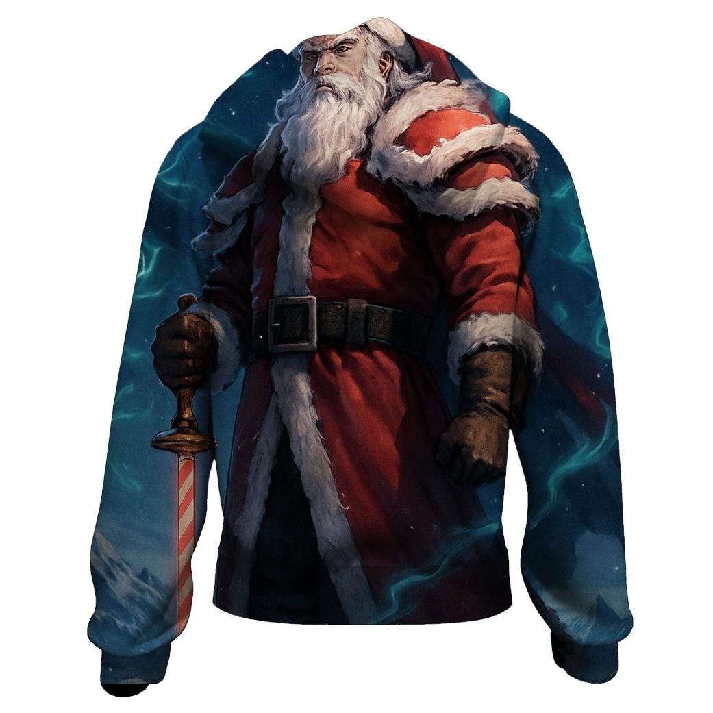 Arctic Samurai Santa Guardian hoodie designs