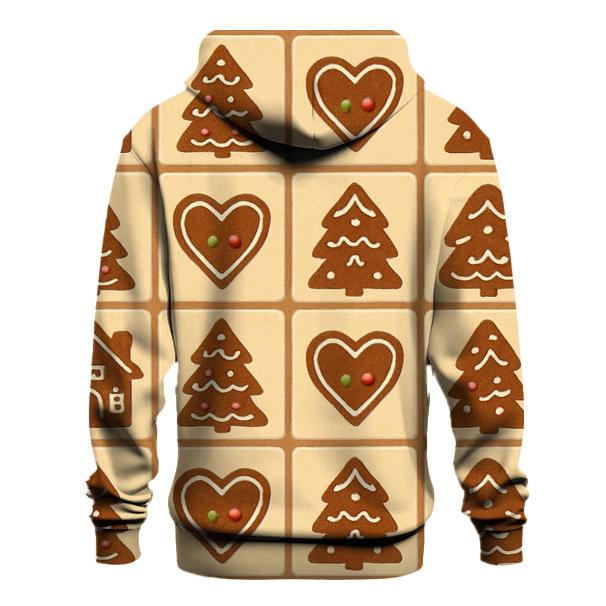 Gingerbread Village Tile Grid hoodies fashion