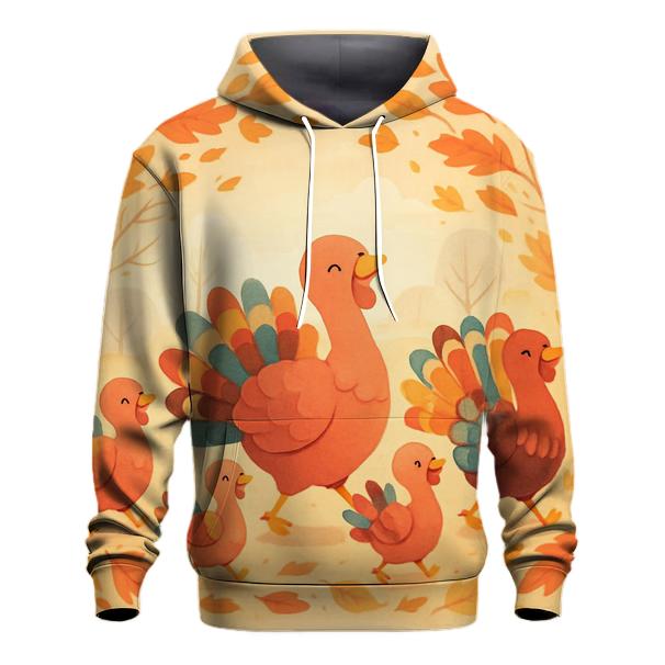 Grateful Turkeys Parade In The Leaves lightweight hoodies