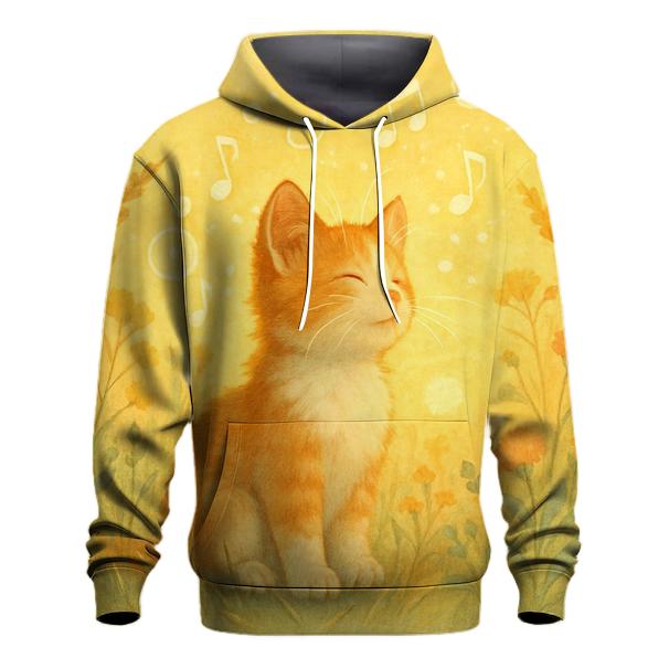 Sunrise Meadow Melody Cat pullover hoodies