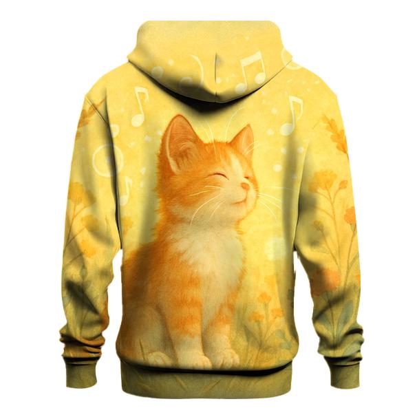 Sunrise Meadow Melody Cat pullover hoodies