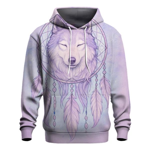 Dreamcatcher Spirit Wolf lightweight hoodies