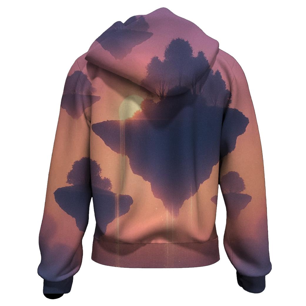 Dusk Over Floating Isles designer hoodies