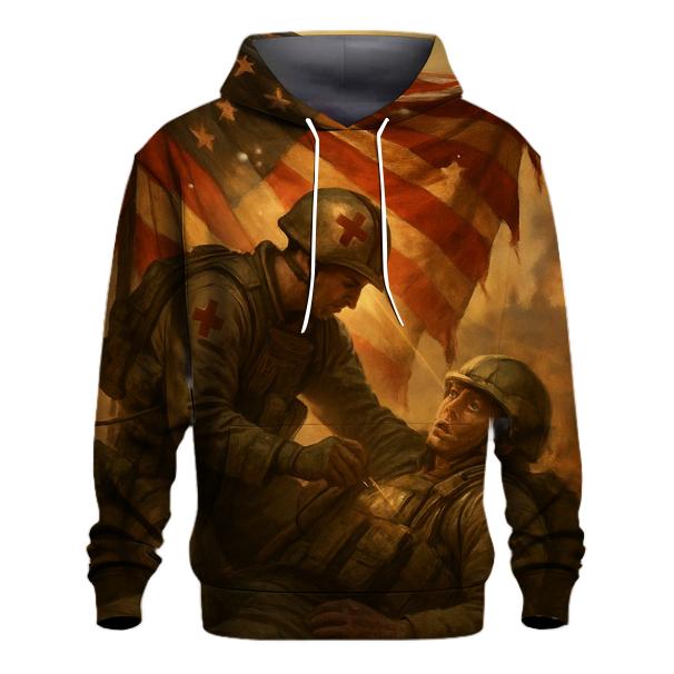 Flag Of The Quiet Medics lightweight hoodies