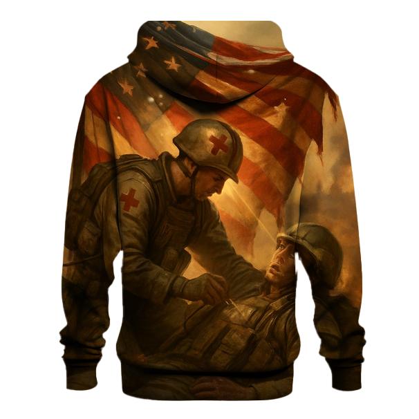 Flag Of The Quiet Medics lightweight hoodies