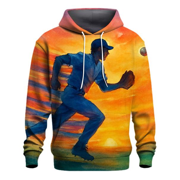 Sunset Outfield Chase hoodie styles