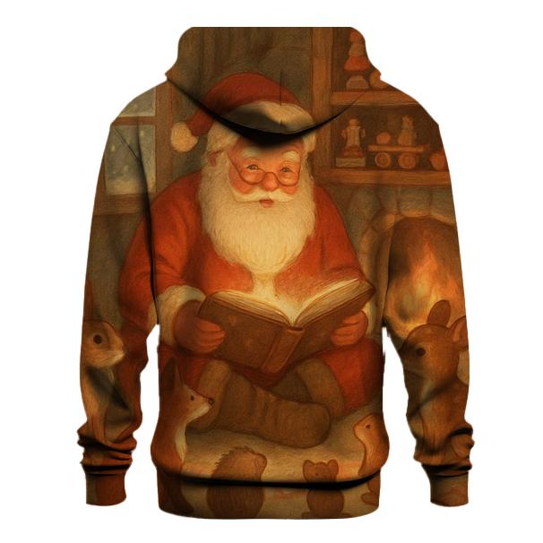 Cozy Fireplace Santa Storytime hoodies fashion