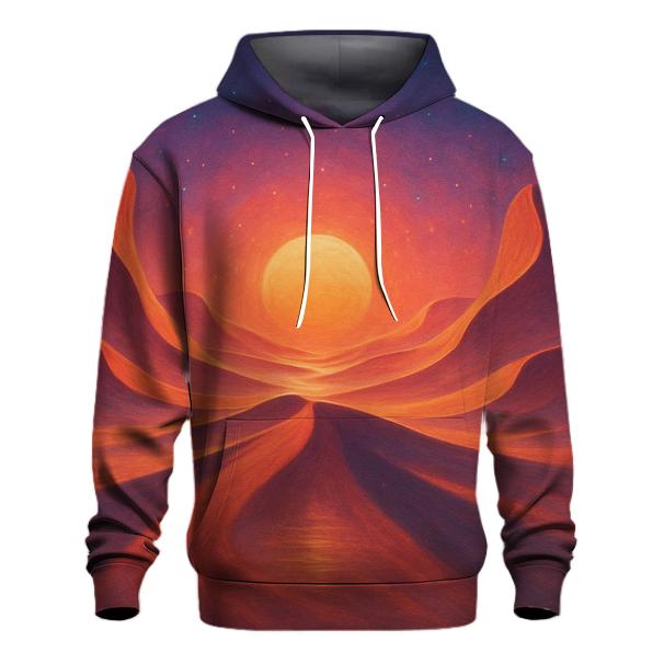 Celestial Sand Dune Sundown zip-up hoodies