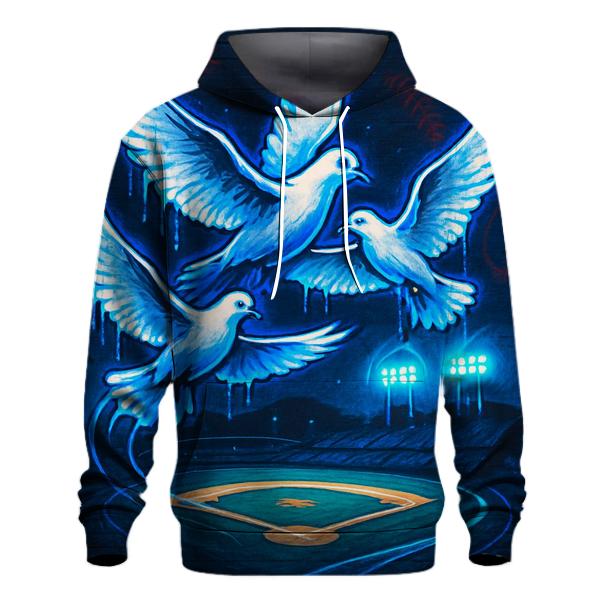 Dodger Doves Over Diamond zip-up hoodies