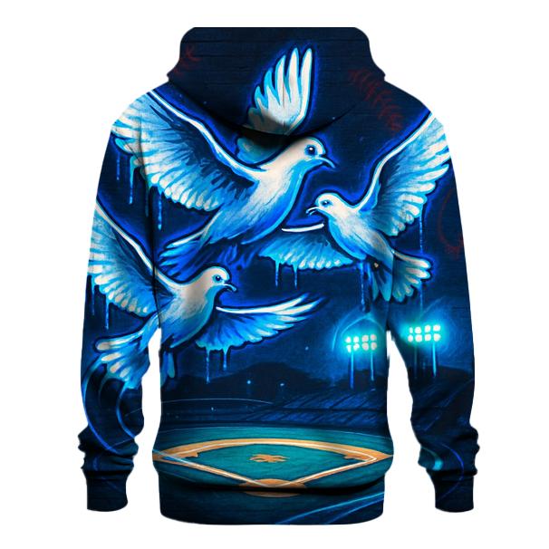 Dodger Doves Over Diamond zip-up hoodies