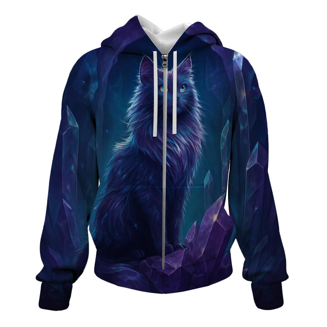 Crystal Cavern Echo Cat designer hoodies
