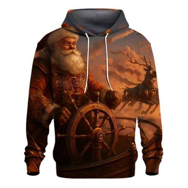 Steampunk Sky Admiral Santa hoodie styles