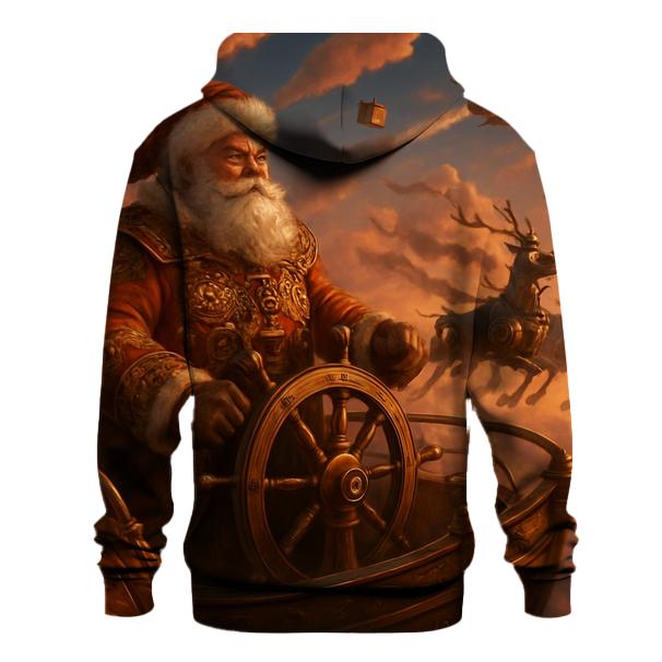 Steampunk Sky Admiral Santa hoodie styles