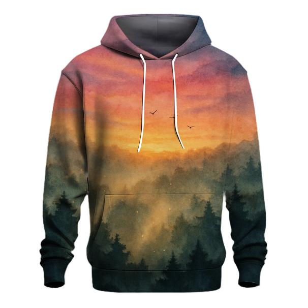 Forest Canopy Ember Sky hoodie trends