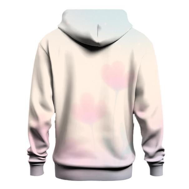 Pastel Mist Gradient Garden heavyweight hoodies