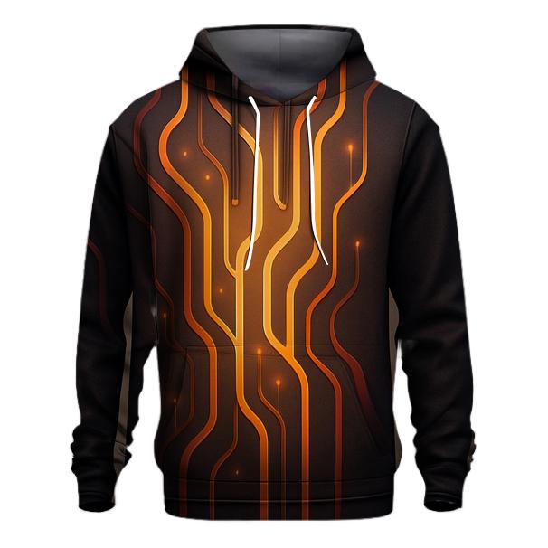 Auric Circuit Gradient Flow premium hoodies