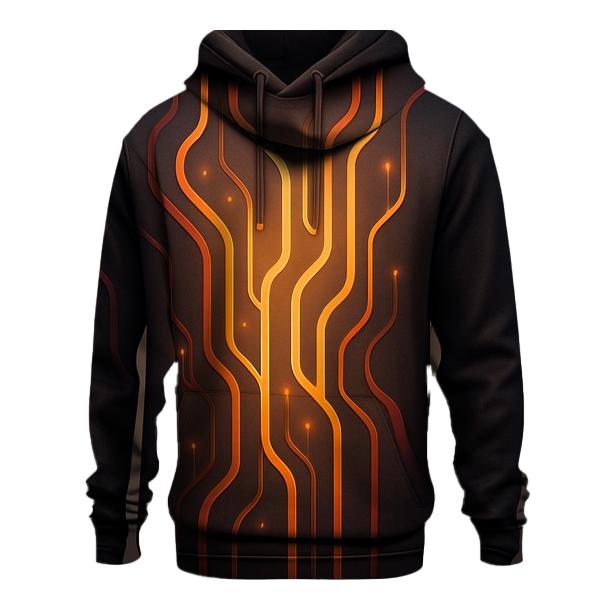 Auric Circuit Gradient Flow premium hoodies