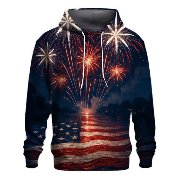 Fireworks River Reflections hoodies fashion