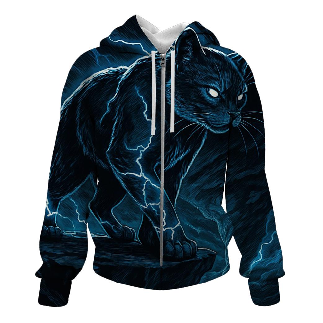 Stormforge Lightning Prowler Cat printed hoodies