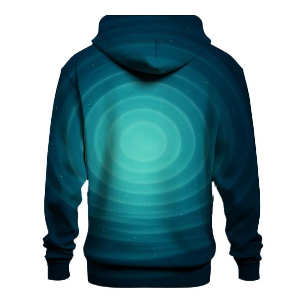 Starlit Ripple Gradient Lagoon zip-up hoodies