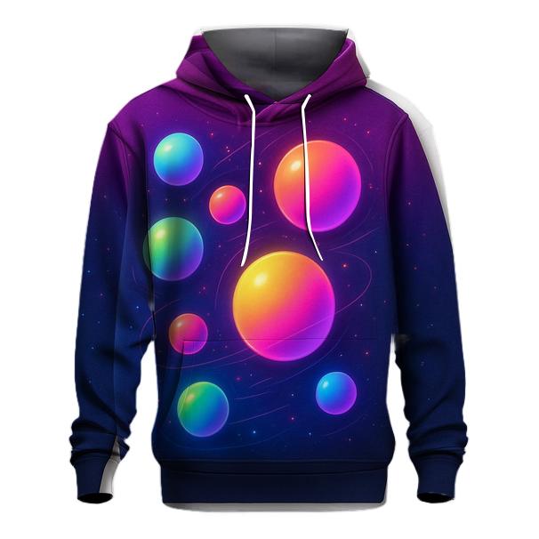 Orbiting Spheres Gradient Playground zip-up hoodies