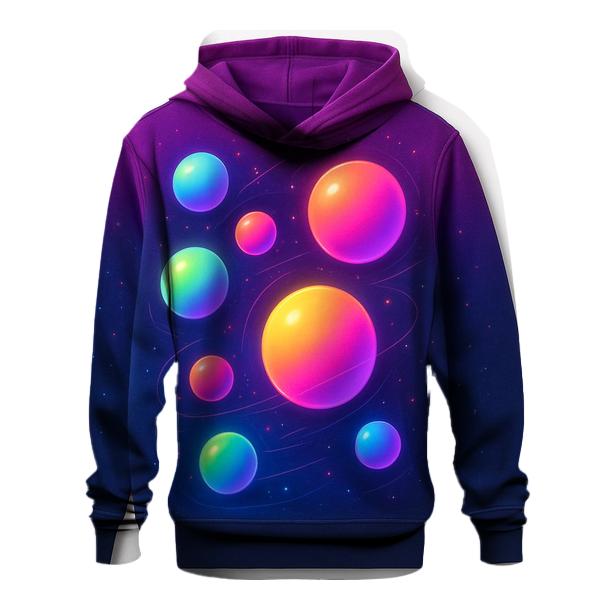 Orbiting Spheres Gradient Playground zip-up hoodies