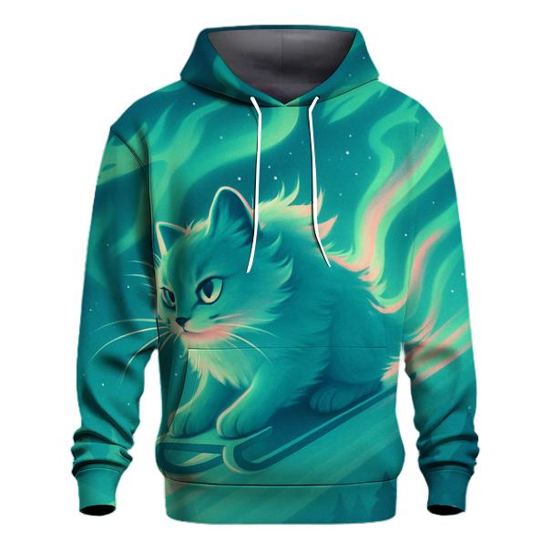 Aurora Drift Sled Cat hoodie trends