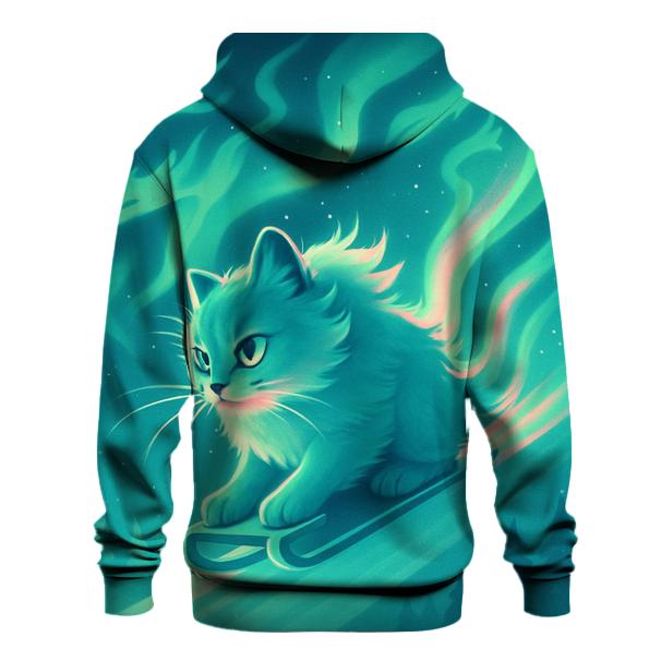 Aurora Drift Sled Cat hoodie trends