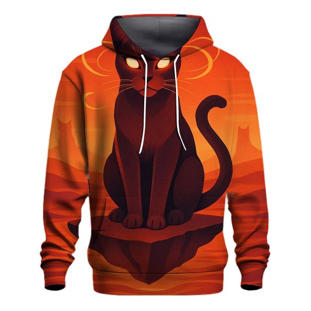 Desert Mirage Oracle Cat designer hoodies