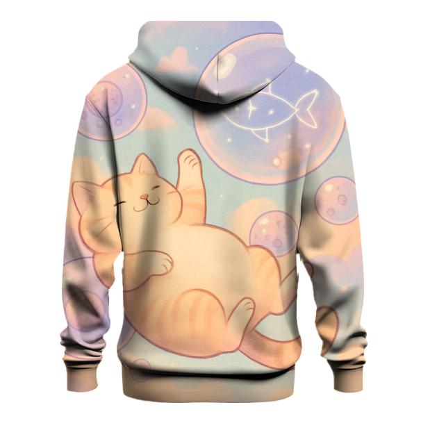 Bubble Tea Daydream Cat heavyweight hoodies