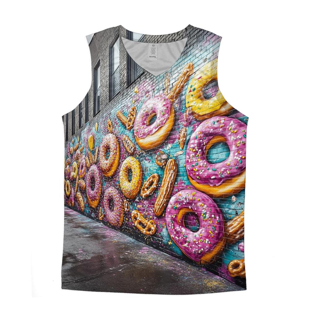 Donut Graffiti Alley Blast designer workout tanks