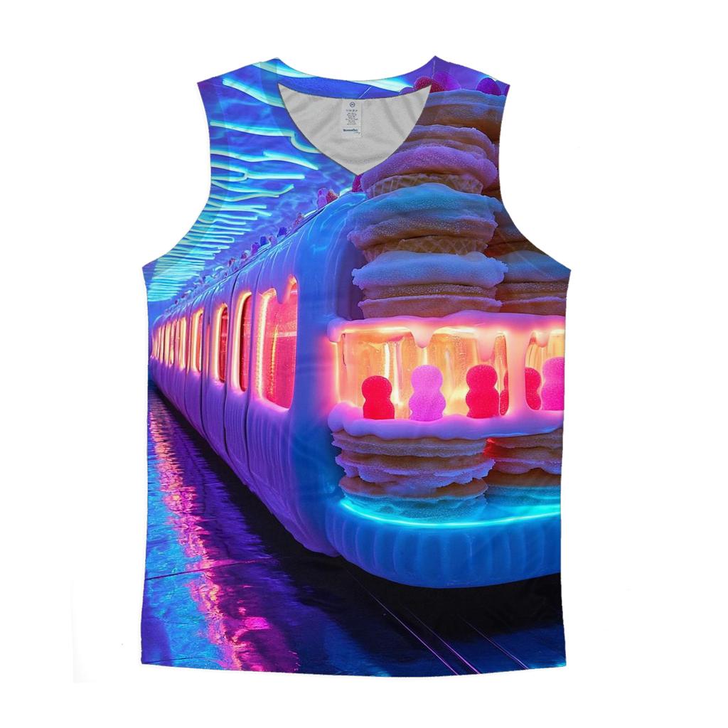 Ice Cream Metro Night Ride designer workout tanks