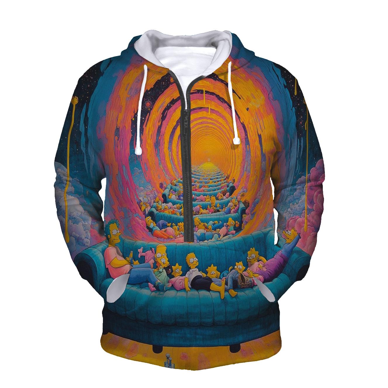 Couch Gag Time Warp Spiral designer hoodies