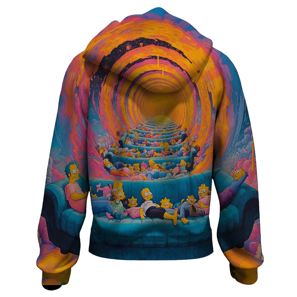 Couch Gag Time Warp Spiral hoodie designs
