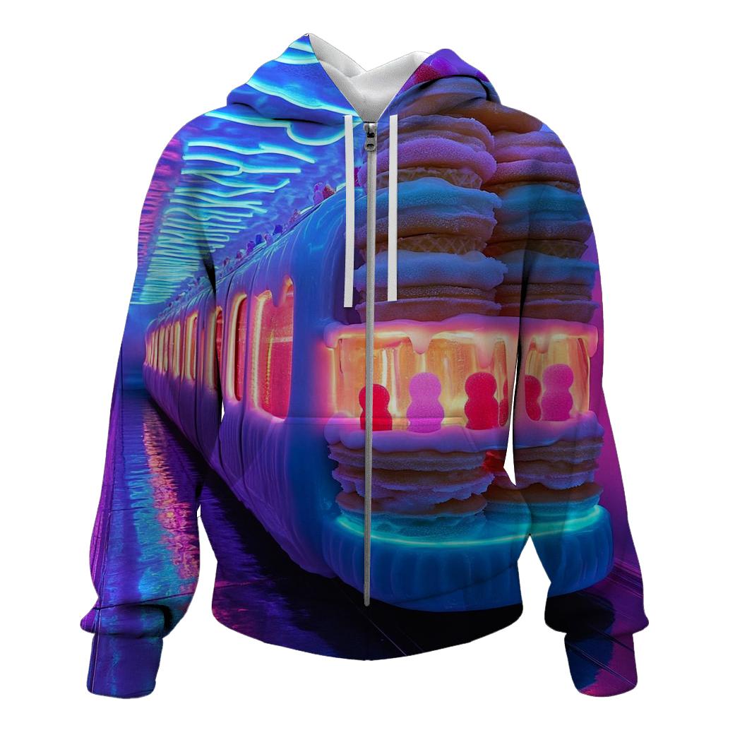 Ice Cream Metro Night Ride premium hoodies