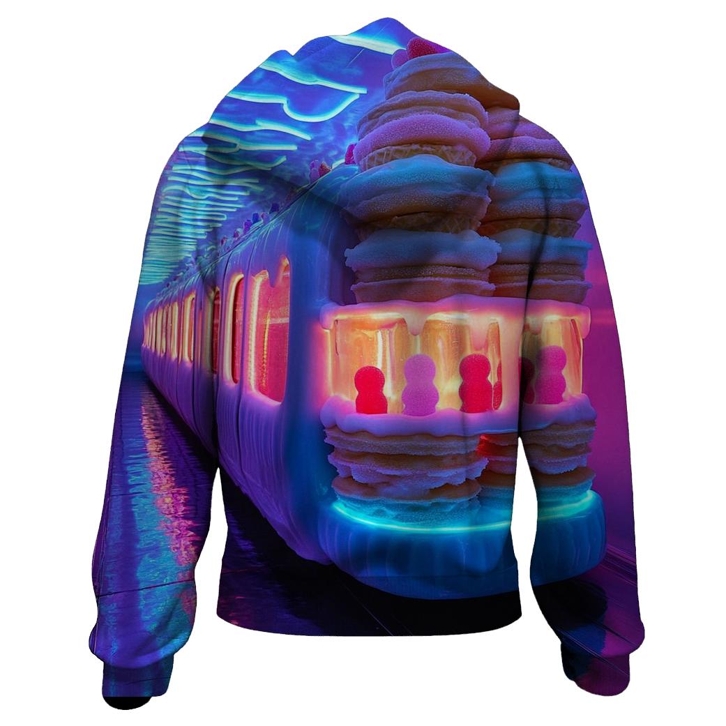 Ice Cream Metro Night Ride premium hoodies