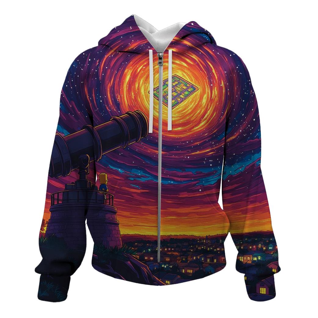 Springfield Observatory Starry Suburb hoodie designs