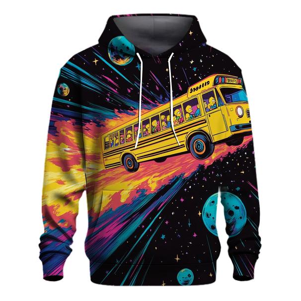 Springfield Galactic School Bus Ride zip-up hoodies