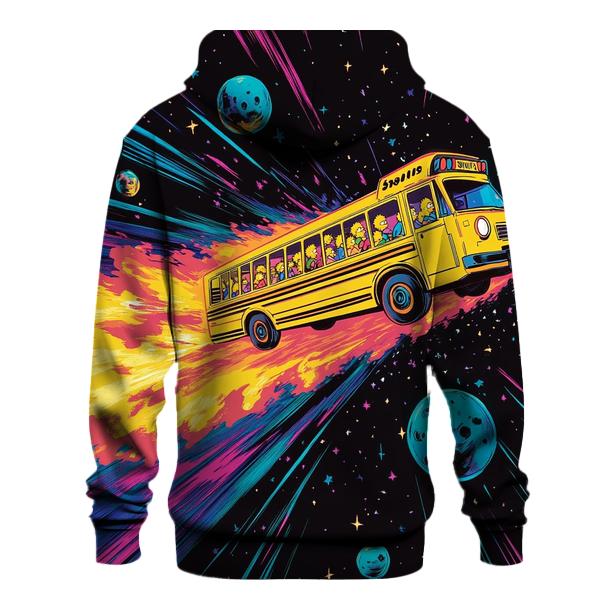 Springfield Galactic School Bus Ride zip-up hoodies