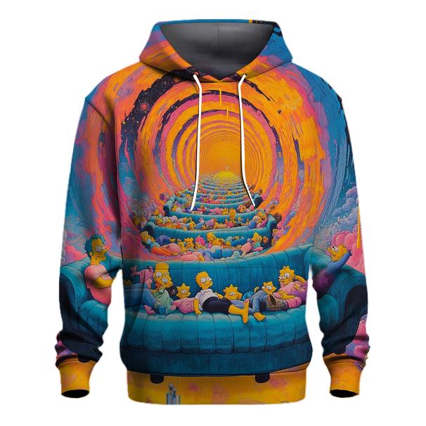 Couch Gag Time Warp Spiral premium hoodies