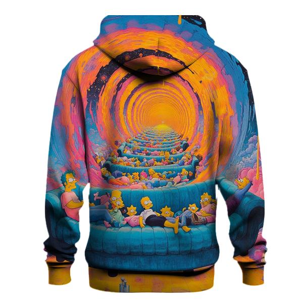 Couch Gag Time Warp Spiral premium hoodies