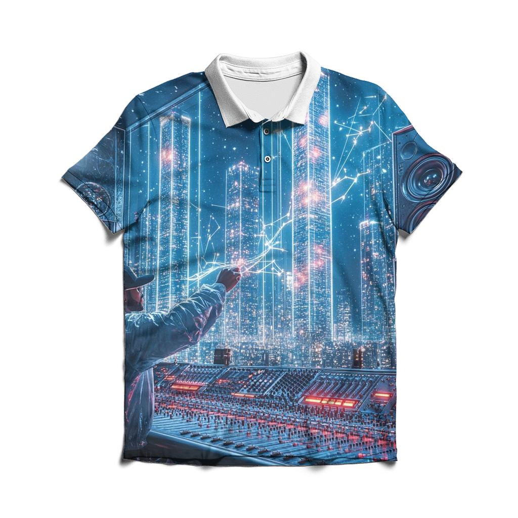 Compton Soundwave Architect branded logo polo shirts