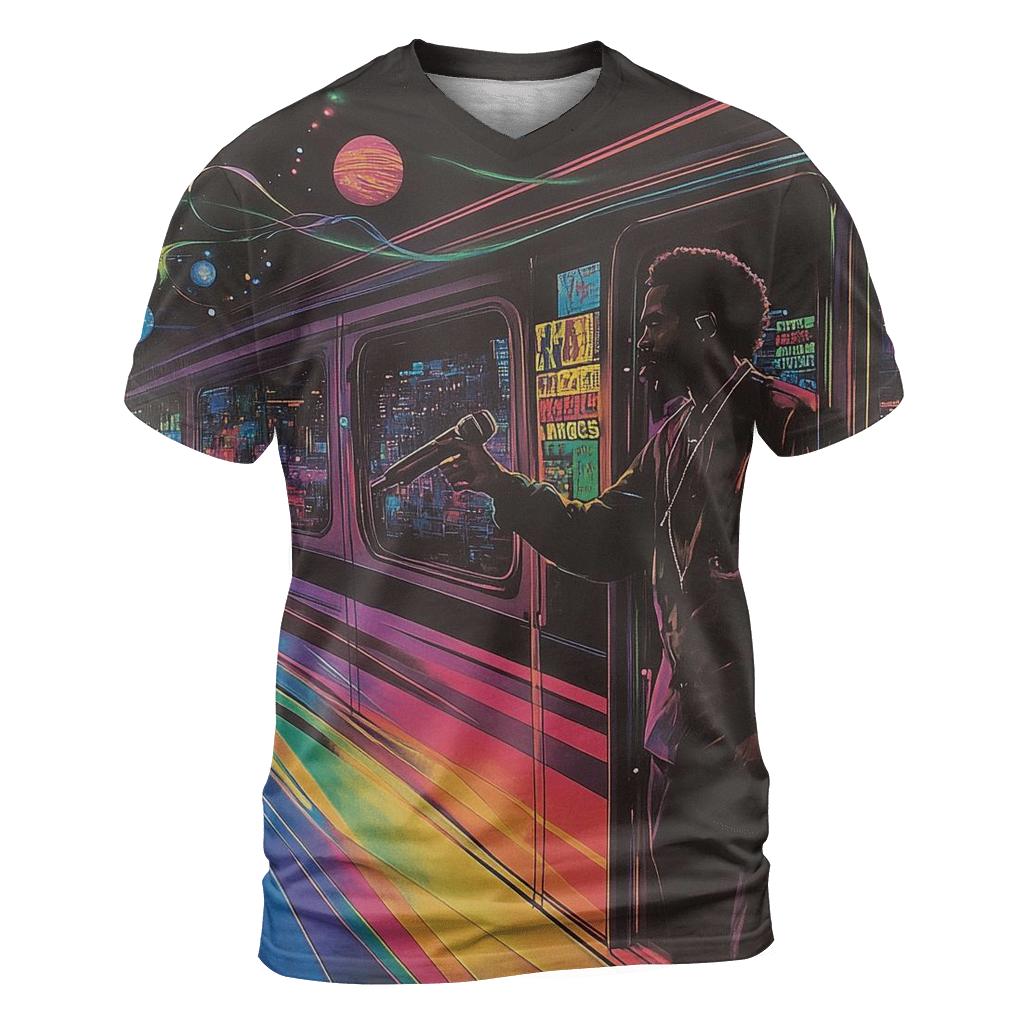 Queens Underground Subway Serenade artistic all-over print tops