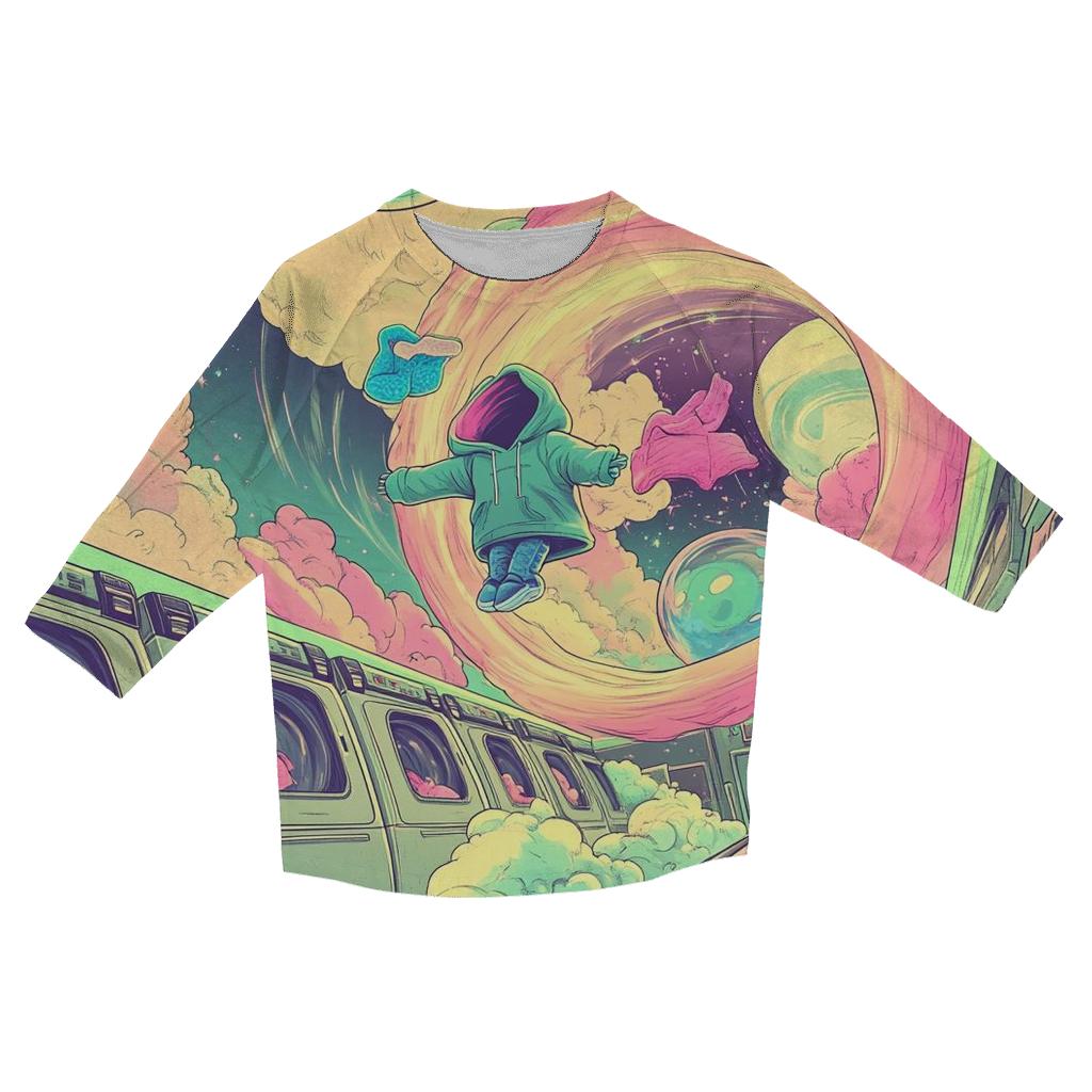 Midnight Laundry Dimension Swap designer 3/4 sleeve blouses