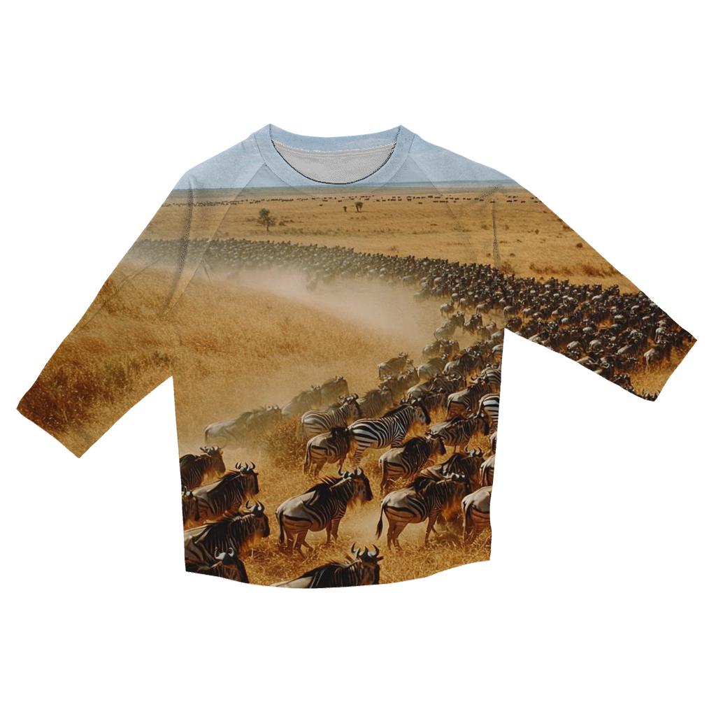 Serengeti National Park Arusha Migration personalized 3/4 sleeve tees