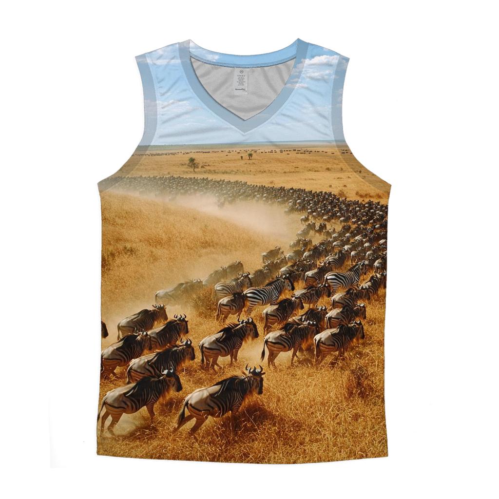 Serengeti National Park Arusha Migration sports performance tank tops