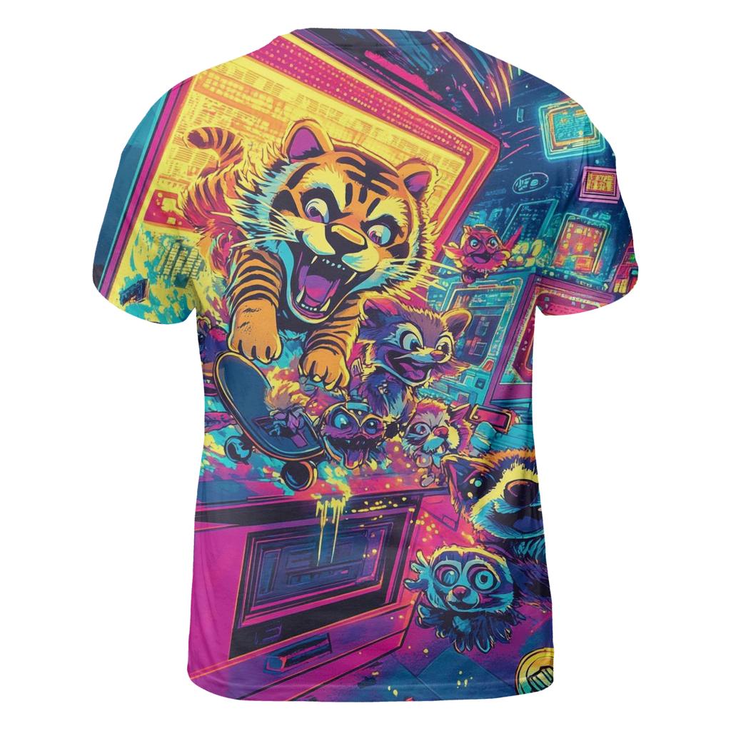 Neon Arcade Animal Uprising custom all-over print shirts
